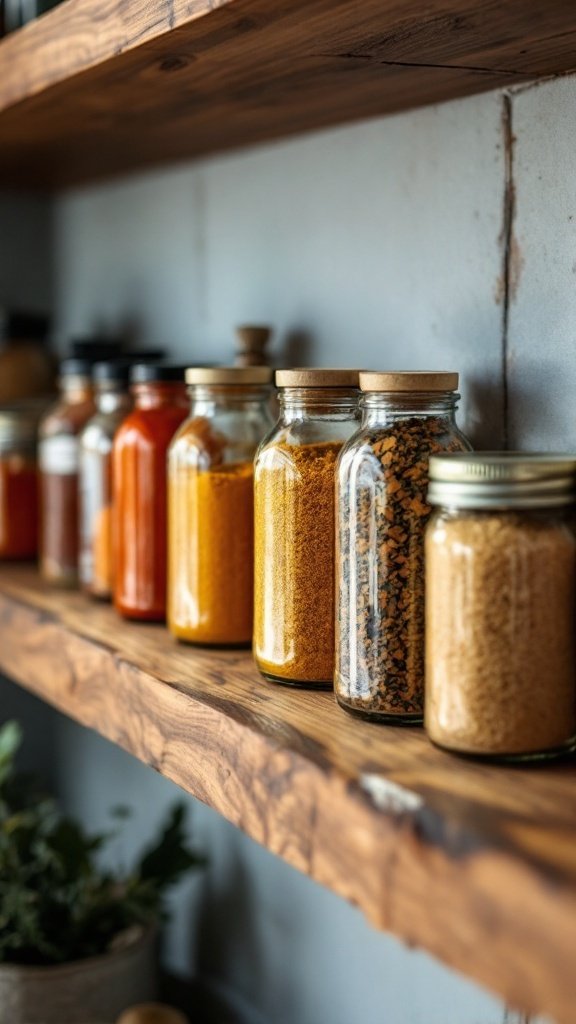 Colorful spices and ingredients on a light background.