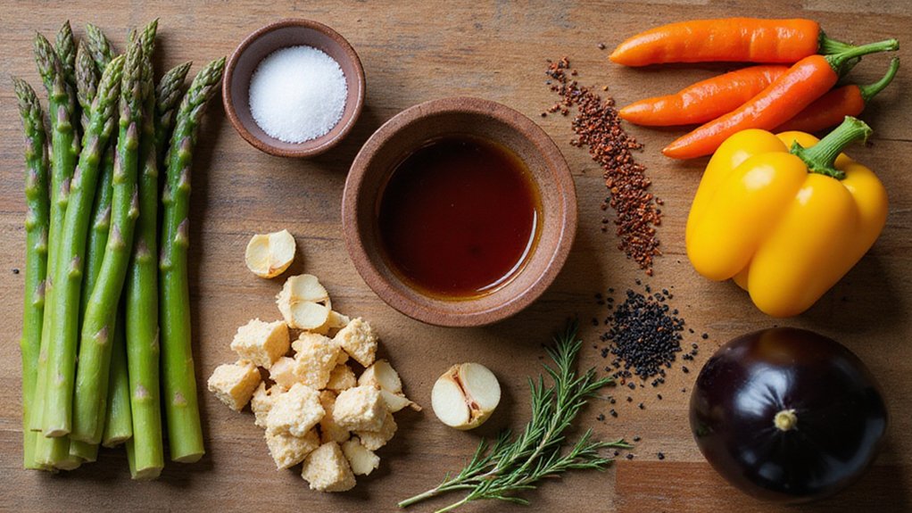 colorful plant powered veggie medley