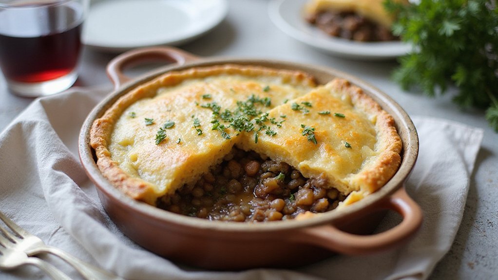 comforting lentil pie recipe
