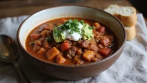 comforting vegetarian chili recipe