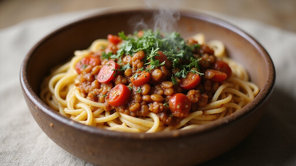 cozy lentil bolognese recipe