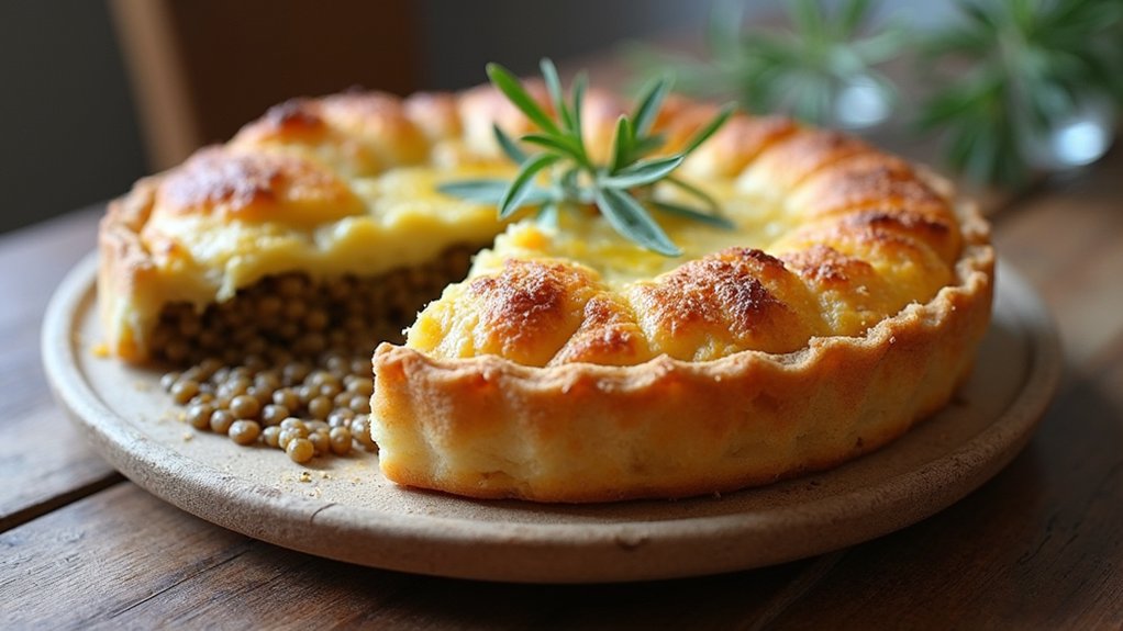 cozy lentil pie recipe