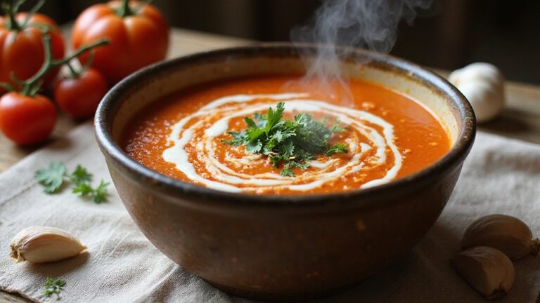 creamy coconut tomato soup