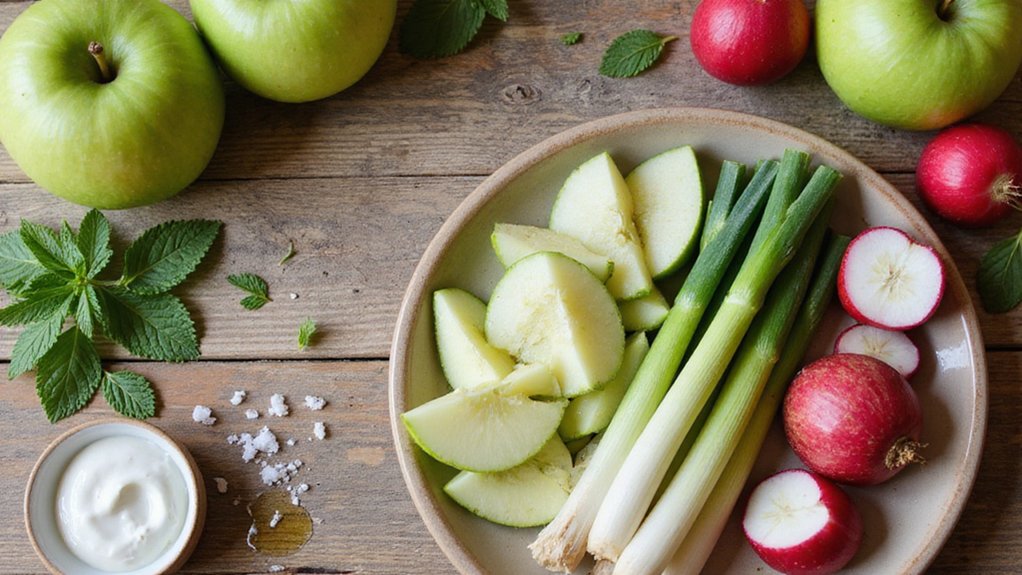crisp creamy apple salad