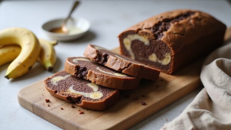 decadent chocolate banana bread