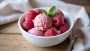 delicious raspberry yogurt treat