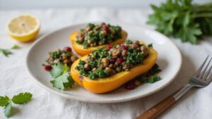 herby stuffed squash delight