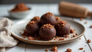 indulgent chocolate nut truffles