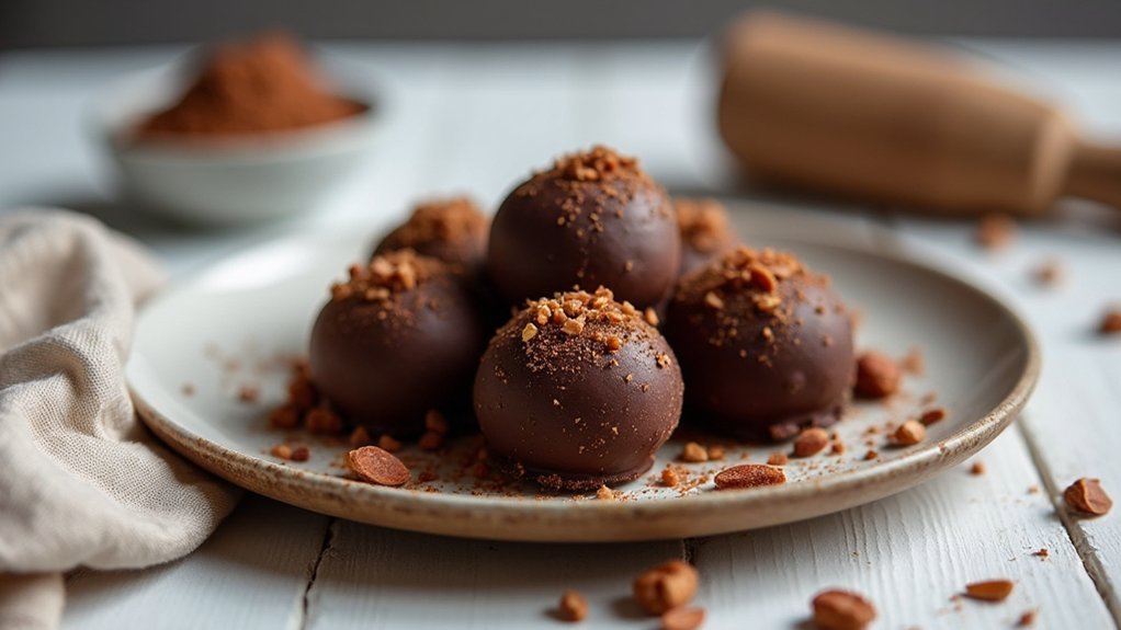 indulgent chocolate nut truffles