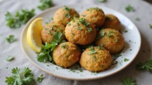 lemon coriander falafel recipe