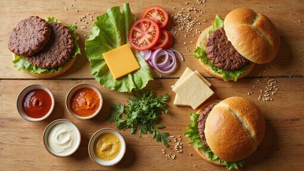 plant powered burger ingredients