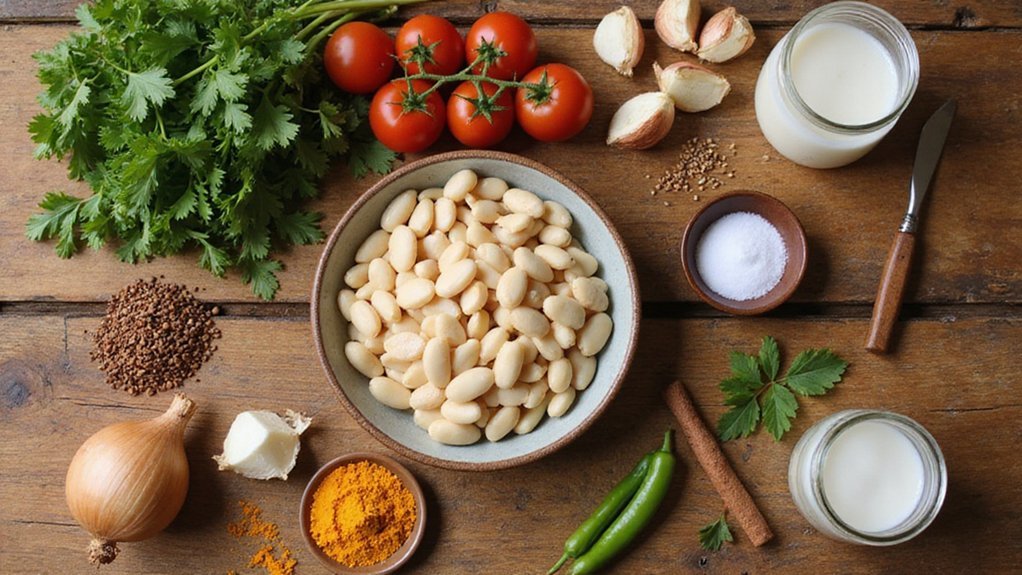 plant powered butter bean shaak