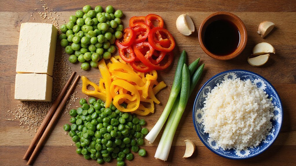 plant powered stir fry ingredients