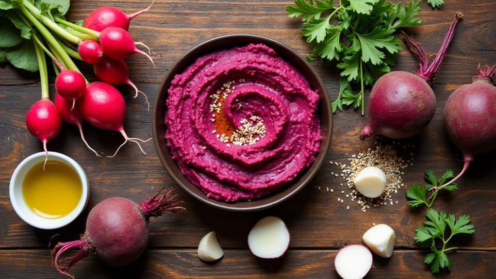 radish houmous flavor explosion