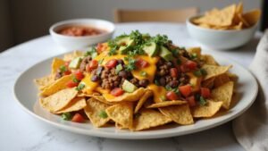 vegan cheesy nachos comfort