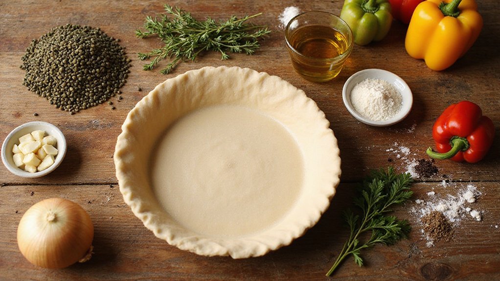 vegan puy lentil pie