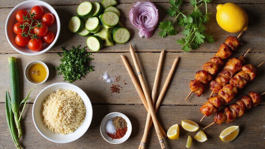 vegan sausage couscous salad