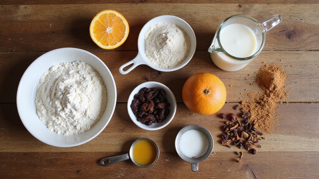 vegan spiced fruit buns