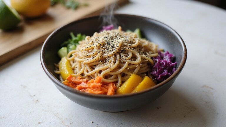 vibrant soba noodle salad