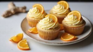 zesty orange ginger cupcakes
