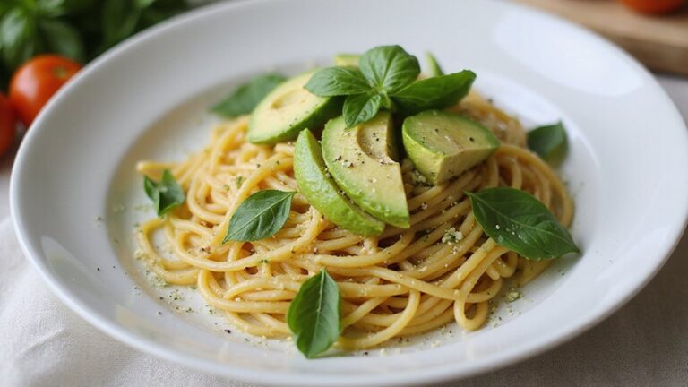 avocado infused pasta sauce