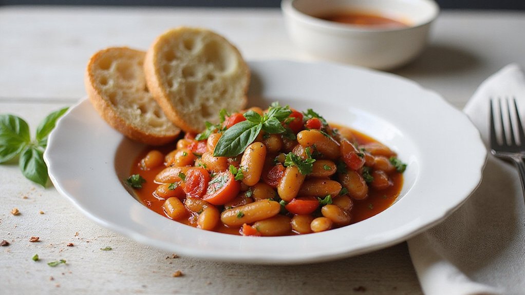 chili tomato basil beans
