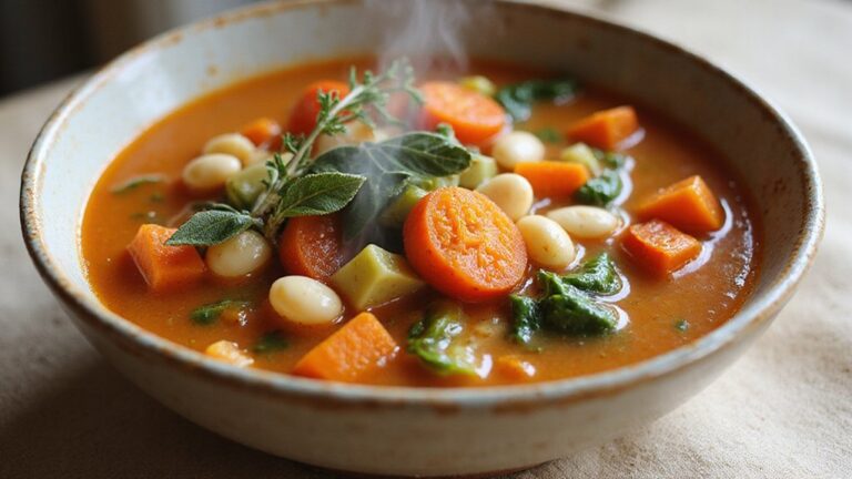 comforting vegetable bean soup