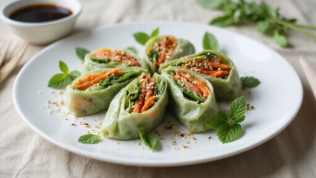 minty vietnamese summer rolls