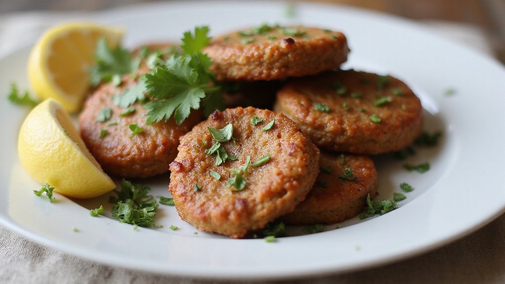 seitan rissoles for comfort