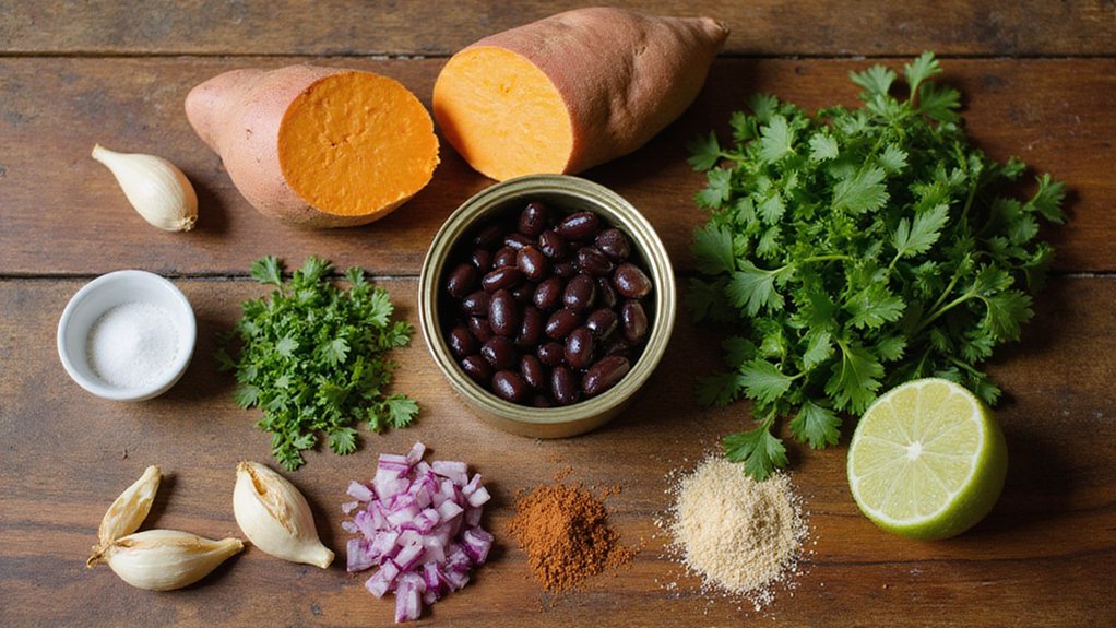 sweet potato black bean patties