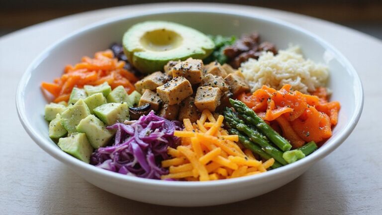 vegan bowl with avocado