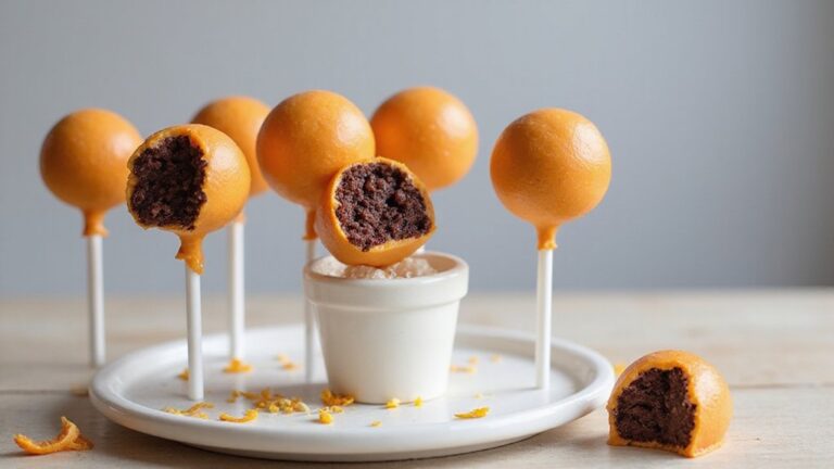 chocolate orange cake pops