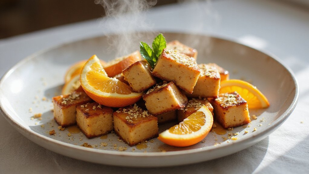 citrus maple tofu delight