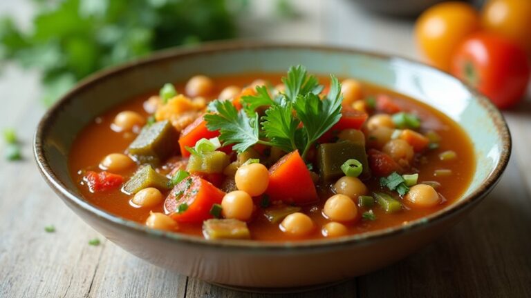 colorful spicy chickpea stew