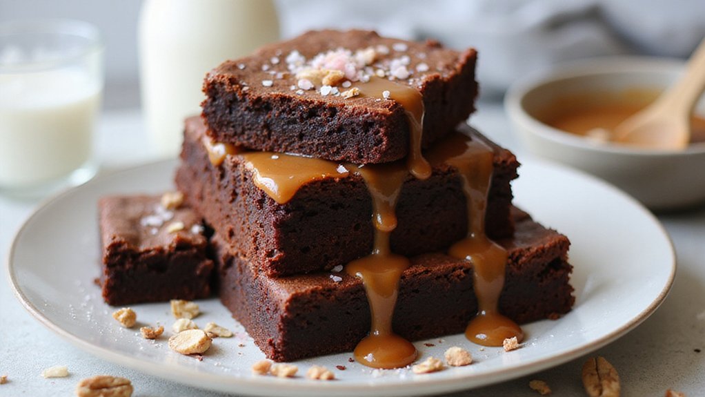 decadent salted caramel brownies