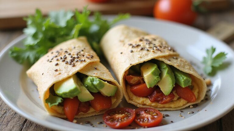 healthy vegan sandwich wrap