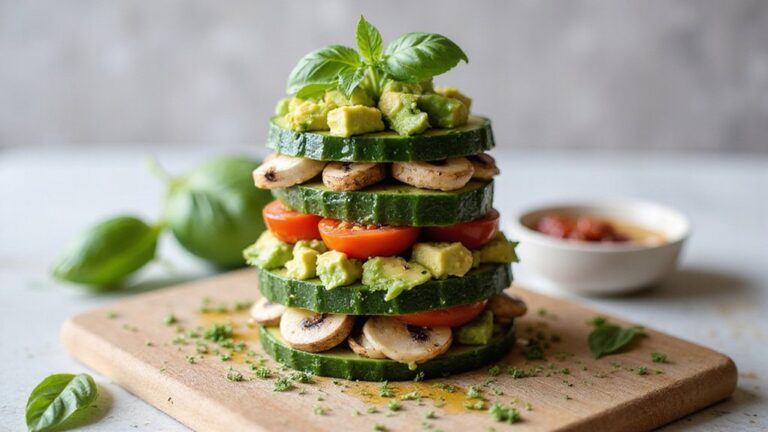 healthy zucchini layered dish
