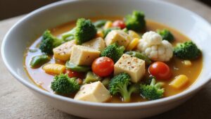 hearty vegetable tofu soup