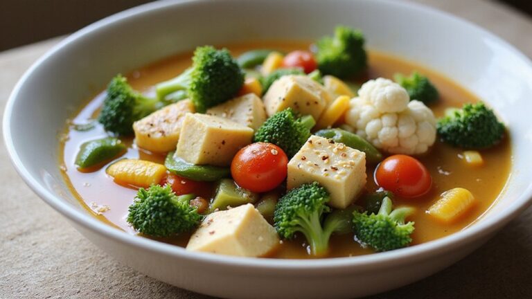 hearty vegetable tofu soup