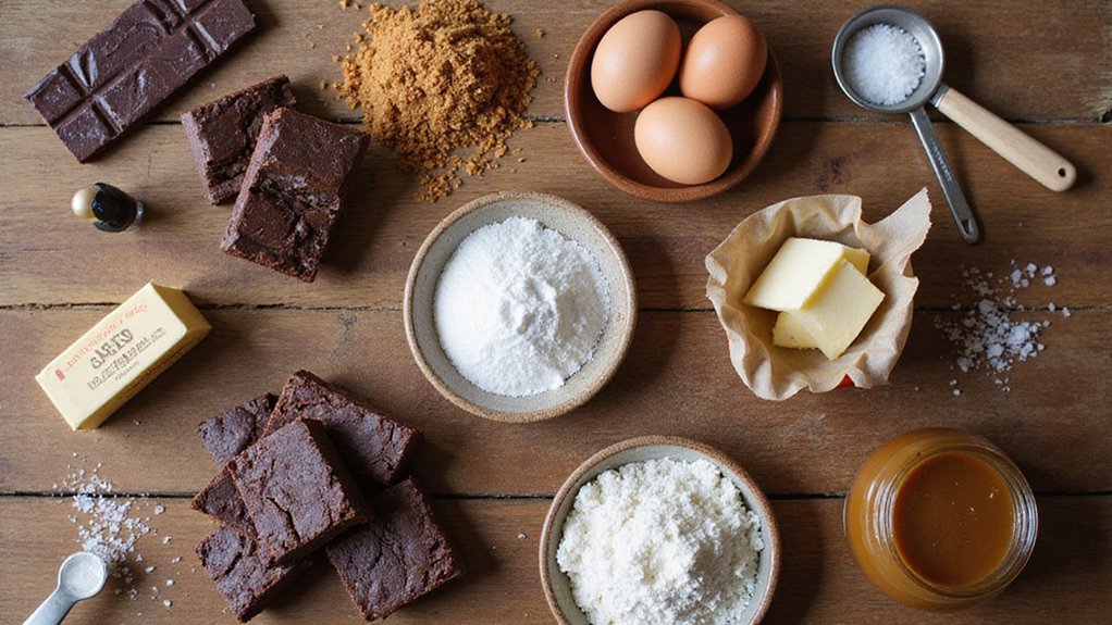plant based caramel brownie ingredients