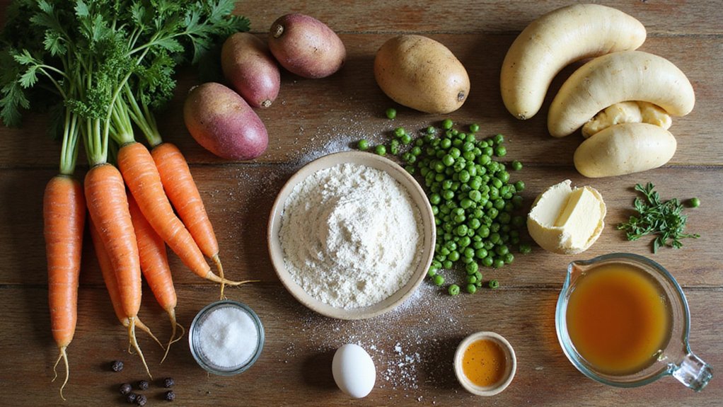 root vegetable and mushroom casserole