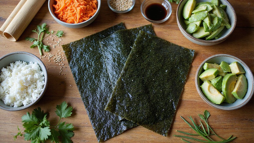 simple vegan sushi wraps