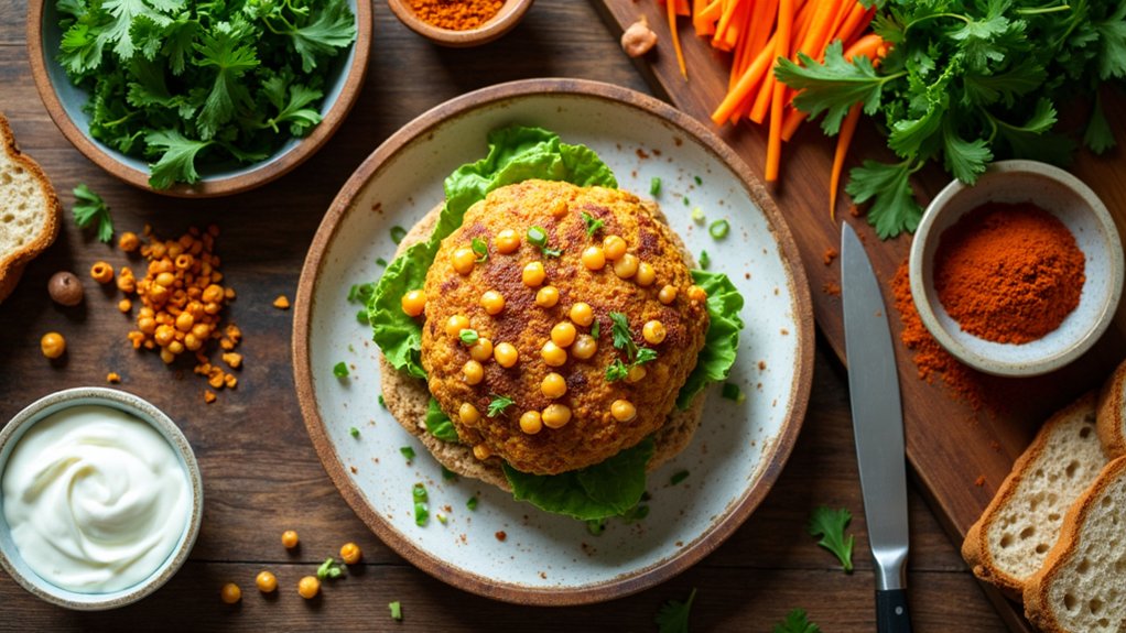 spicy chickpea burger recipe