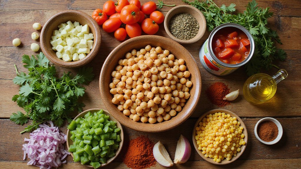 vegan chickpea vegetable gumbo