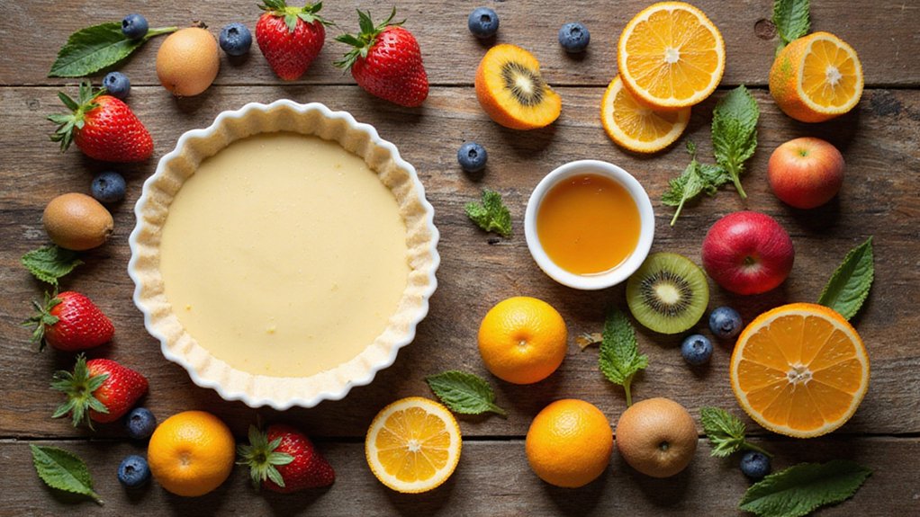 vegan seasonal fruit tart