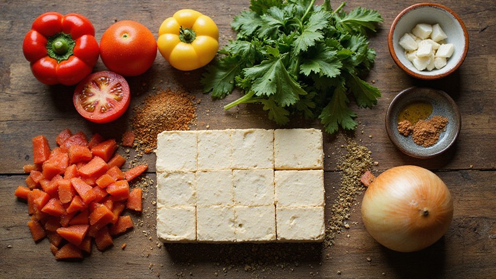 vibrant vegan tofu shakshouka